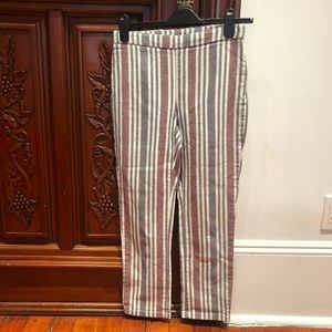 Free people stripe crop pants